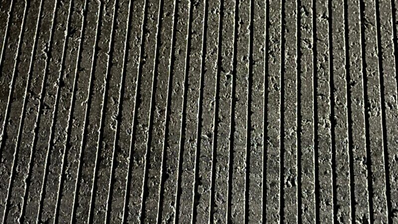 grooved asphalt
