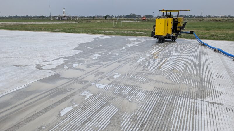 grooving runways for safety