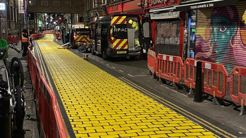 ground road painting for pr movie wicked