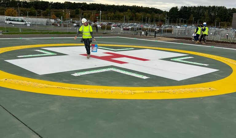 hospital helipad installation uk