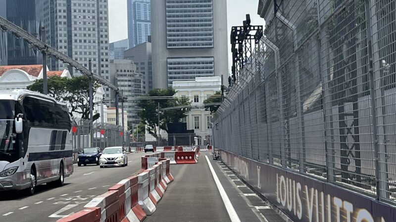 how to create a temporary race track singapore