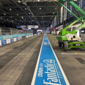 indoor track painting london