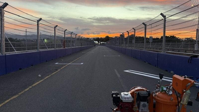installing a street circuit in china