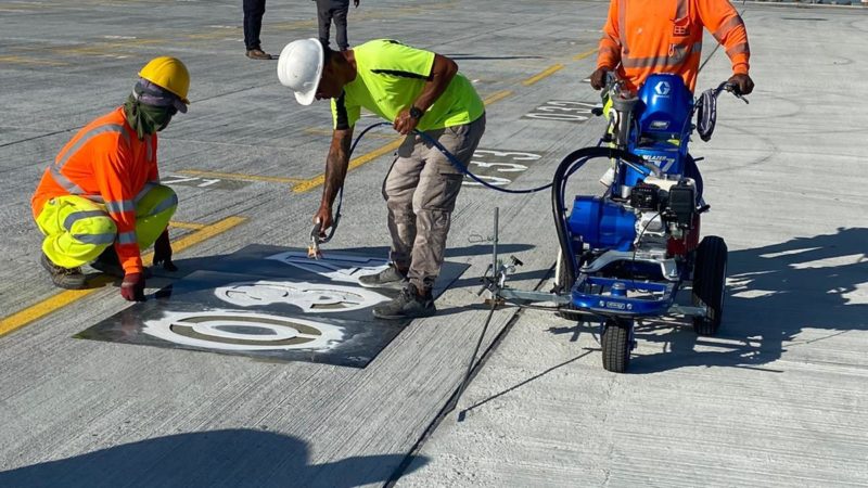 joint sealing pavement marking port