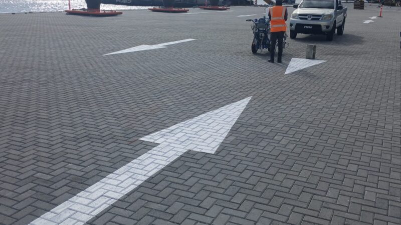 kingstown wayfinding line marking