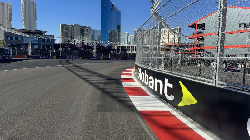 las vegas GP street circuit painting