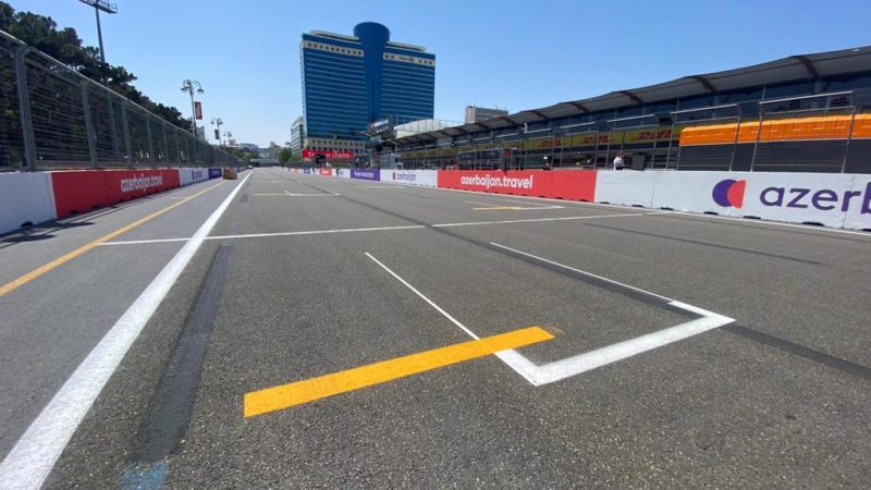 line marking F1 Baku