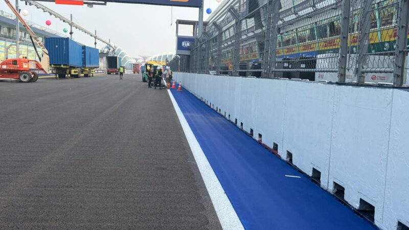 line marking f1 grand prix singapore