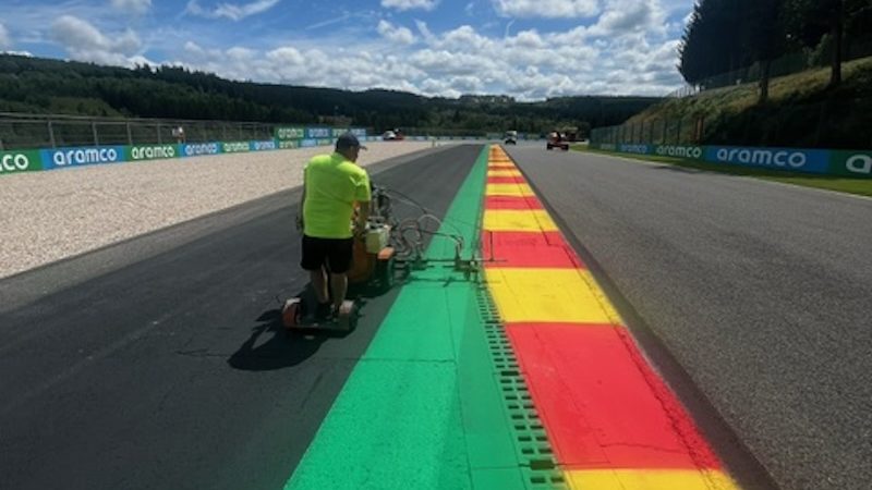 line marking motorsport spa