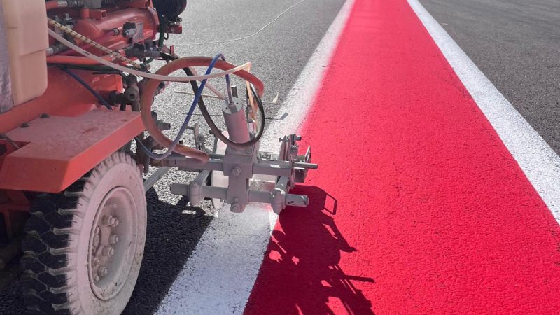 line painting F1 spa belgium