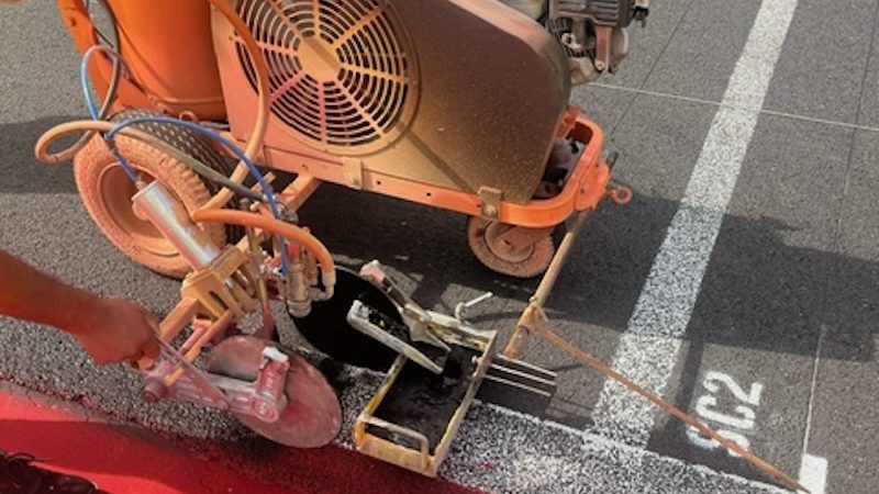 line painting machine maintenance