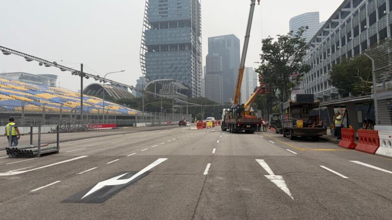 marina bay street circuit removal company