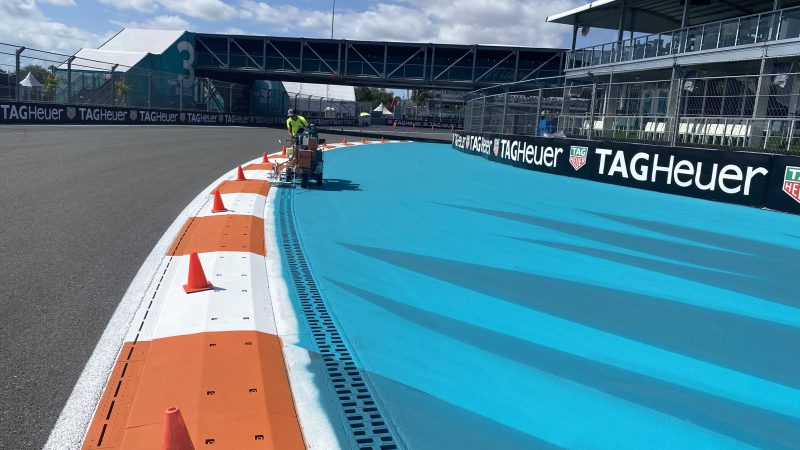 miami f1 circuit painting roadgrip