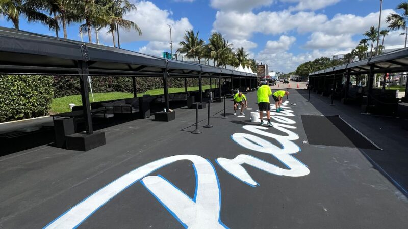 motorsport branding installation