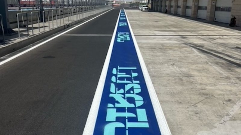 motorsport branding pit lane painting roadgrip