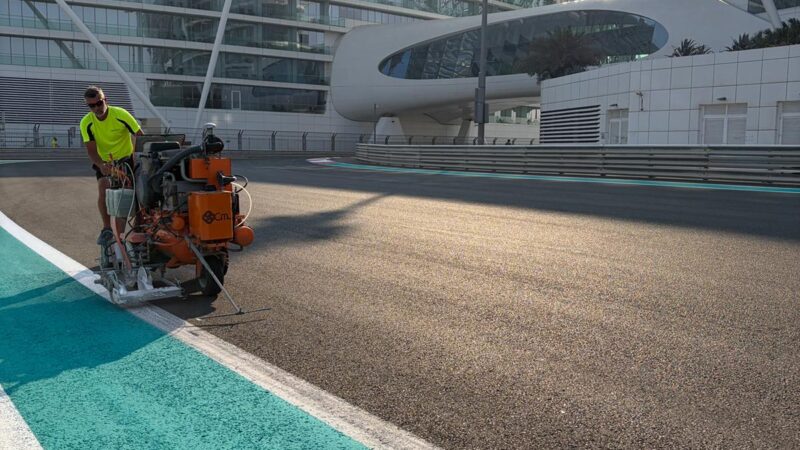 motorsport circuit painting yas marina