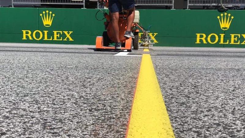 motorsport grid line painting roadgrip