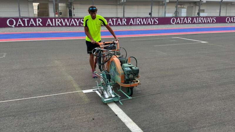motorsport line marking qatar