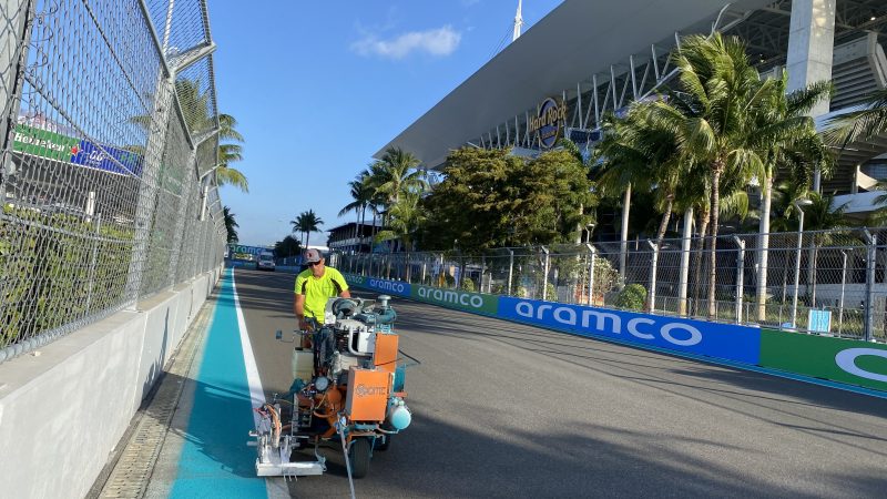 motorsport line marking roadgrip miami