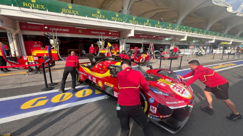 motorsport sponsor branding installaiton wec