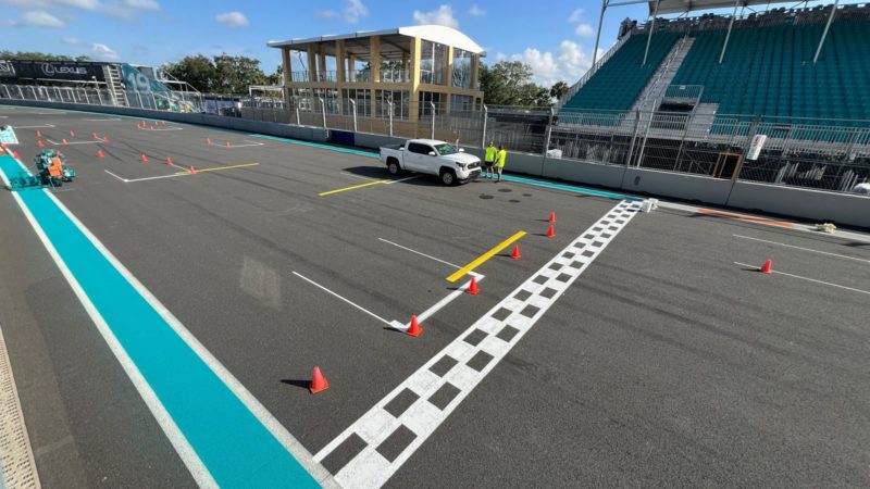 motorsport starting grid miami F1 roadgrip