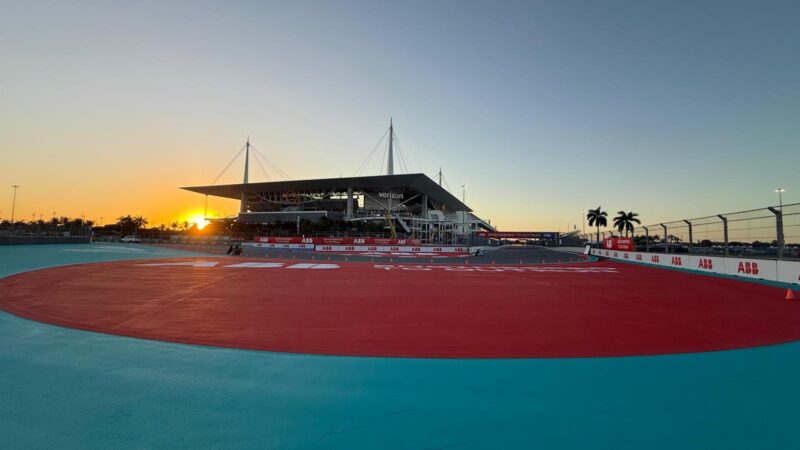 motorsport track markings formula e miami