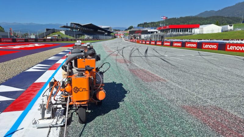 motorsport track painting machine roadgrip