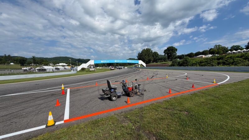 nascar lime rock track striping
