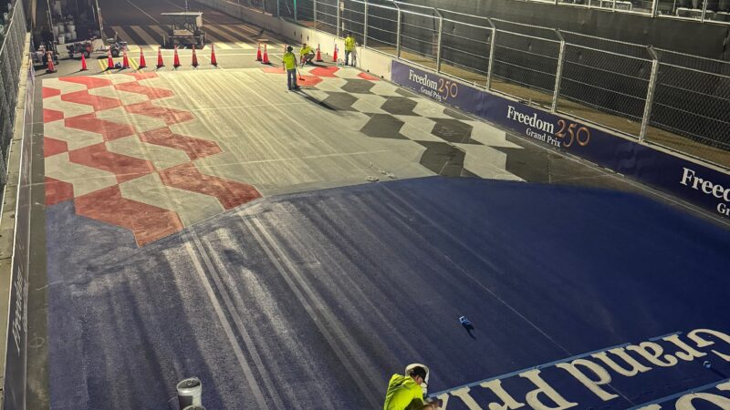 painting indycar washing track roadgrip