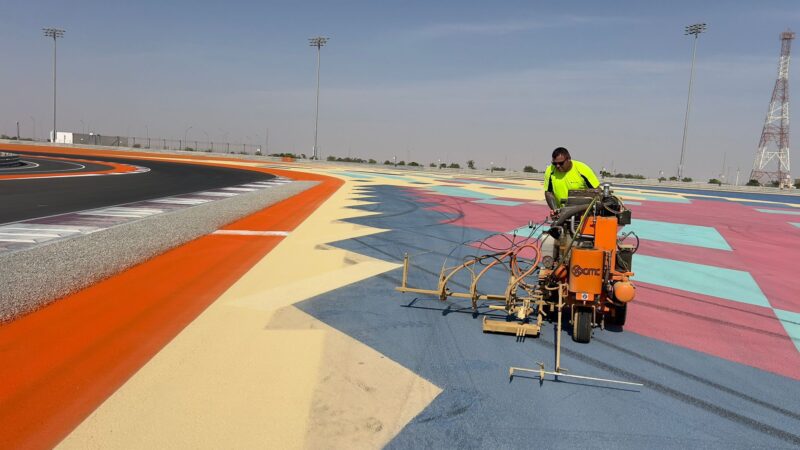 painting run off designs qatar roadgrip