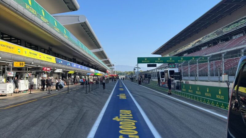 pit lane branding barcelona