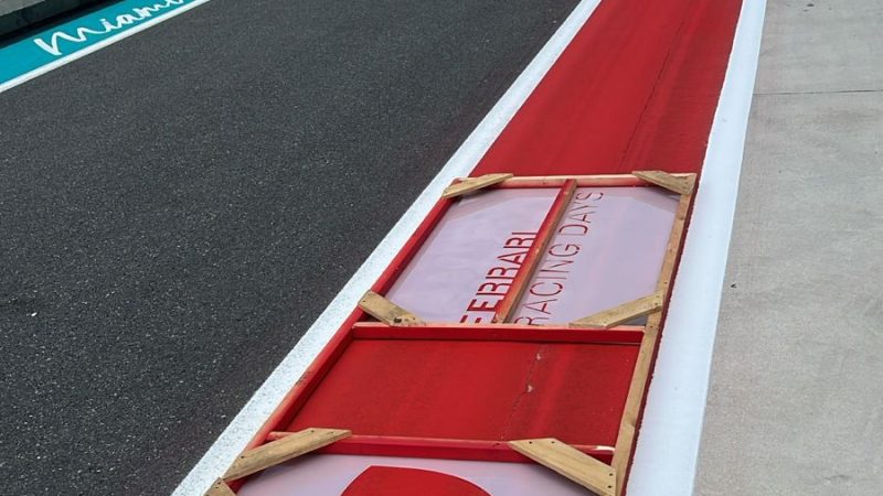 pit lane branding ferrari