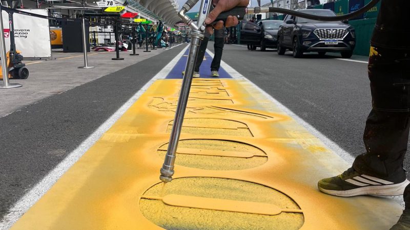 pit lane branding goodyear