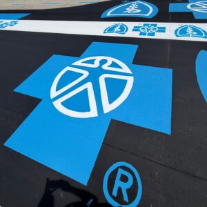 pit lane branding installation indycar
