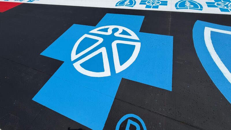 pit lane branding installation indycar