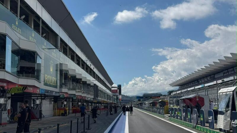 pit lane line marking WEC