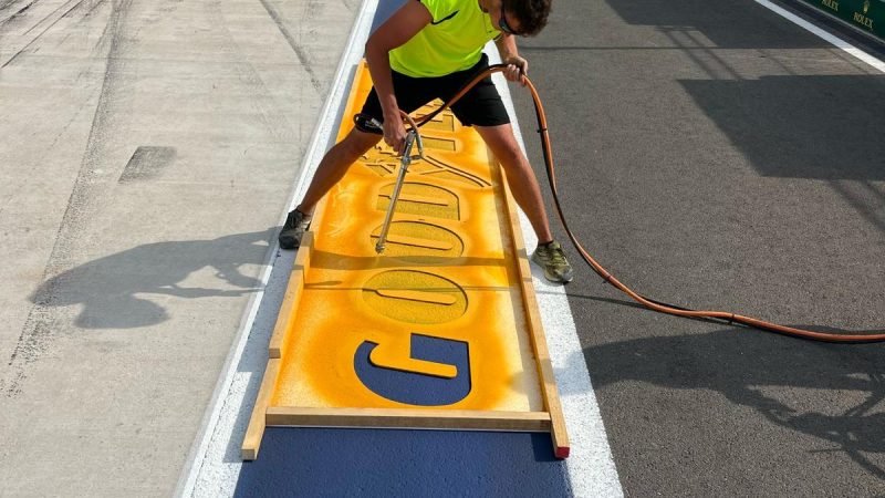 pitlane branding roadgrip goodyear