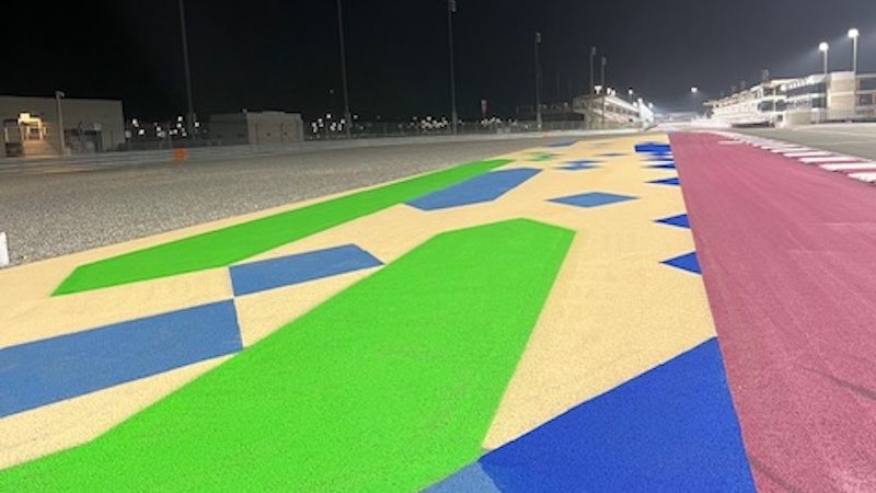 pitlane design painting qatar WEC Lusailjpg