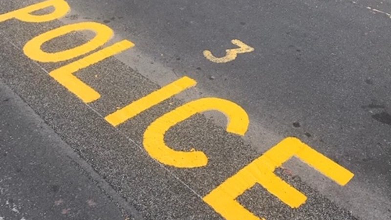 police road markings