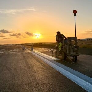post surfacing runway marking antigua