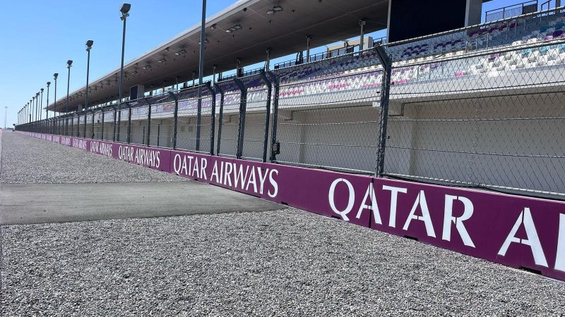 qatar airways branding wall painting