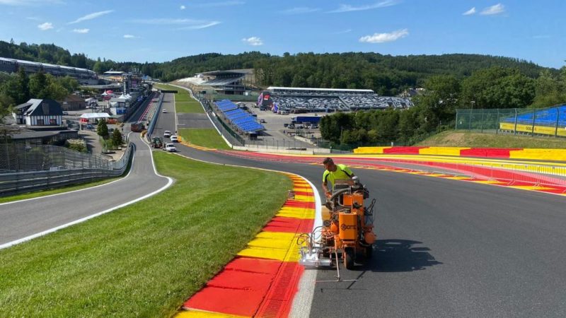 race circuit painting roadgrip spa belgium
