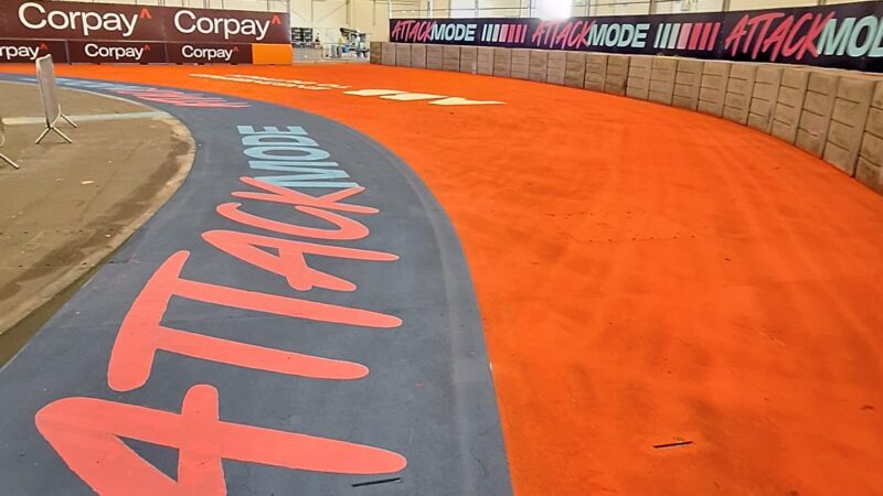 race track branding london formula e