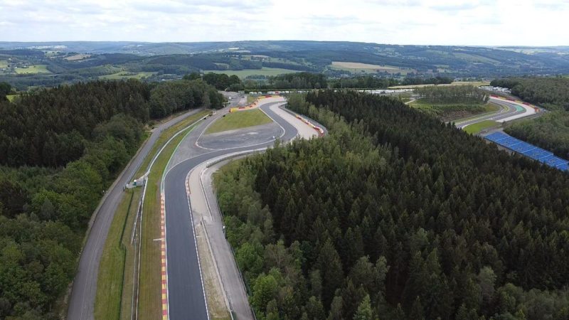 race track design painting circuit belgium