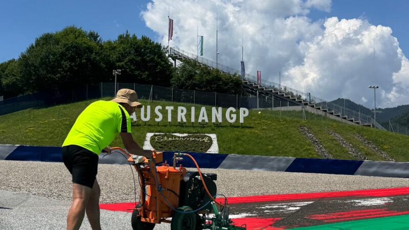race track marking austria roadgrip