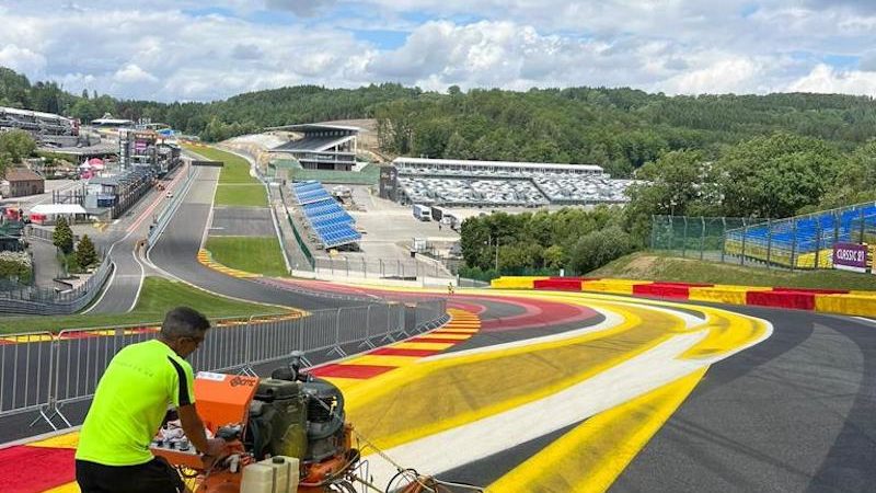 race track painting circuit de spa F1