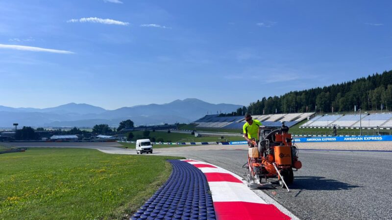 race track painting f1 austrian gp
