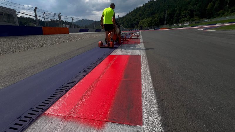 race track painting red bull ring