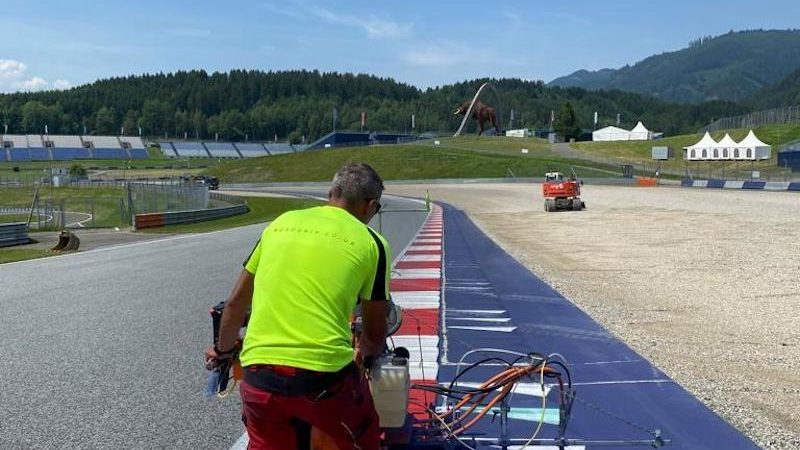 race track painting roadgrip austria