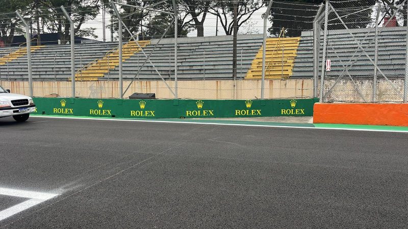 race track wall painting branding